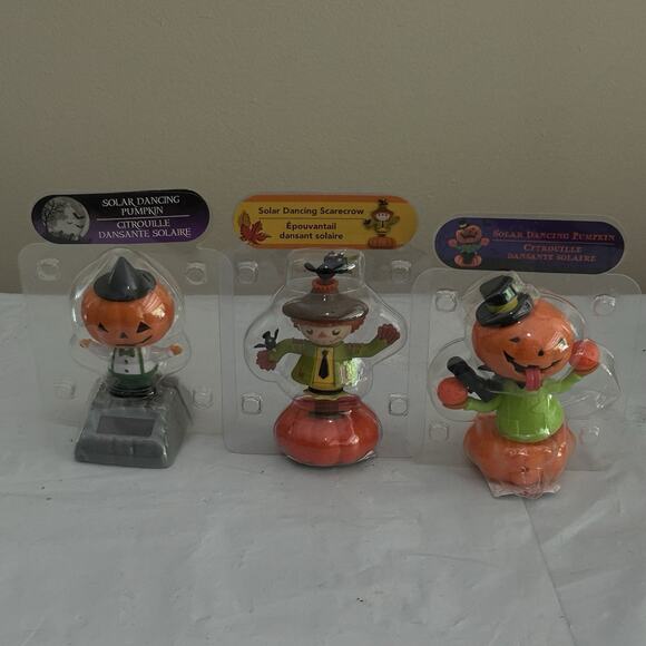 Solar Other - Solar Powered Halloween Figures Lot Of 3